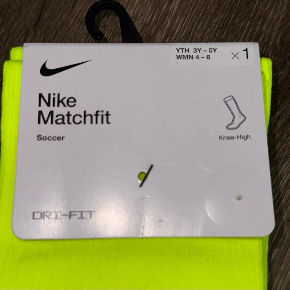 🆕 Nike MatchFit Soccer Socks Dri-FIT Knee High Youth 3Y–5Y / Women 4–6